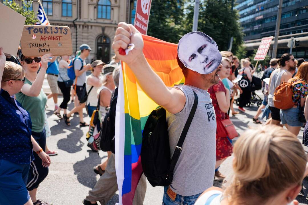 Helsinkyje – protestai prieš D. Trumpą ir V. Putiną