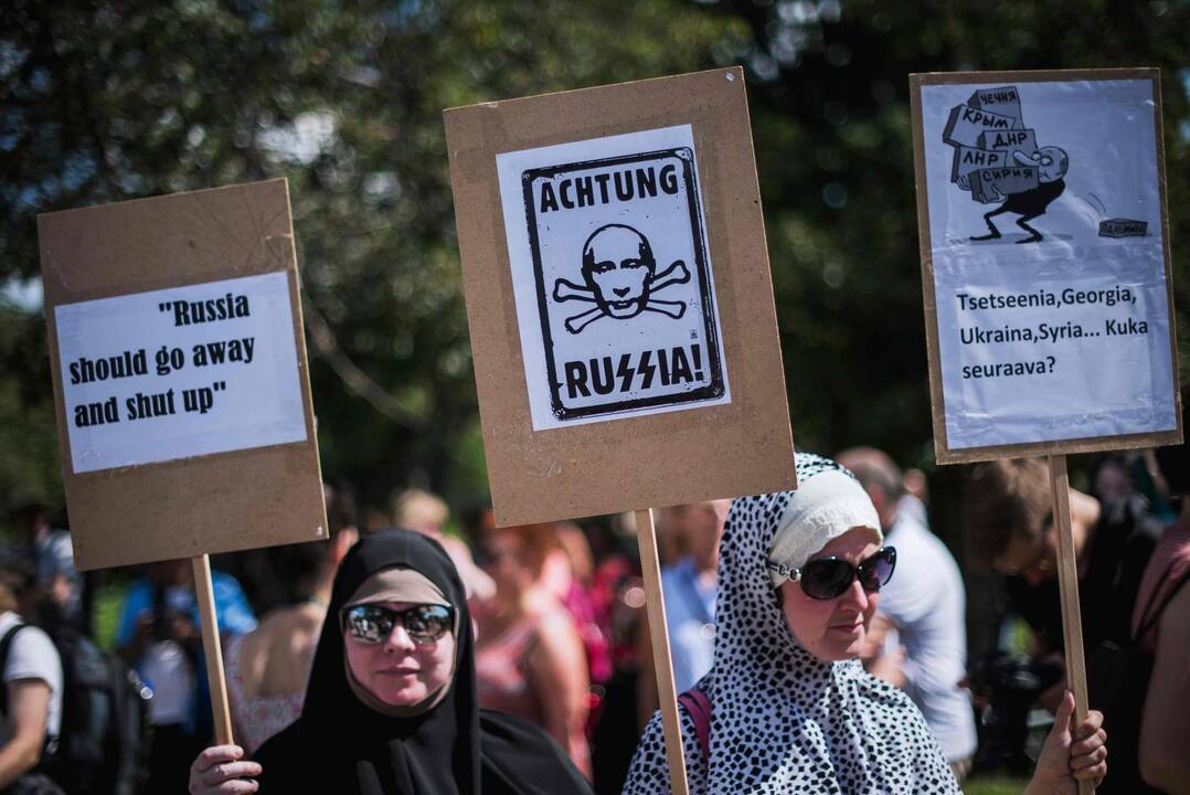 Helsinkyje – protestai prieš D. Trumpą ir V. Putiną