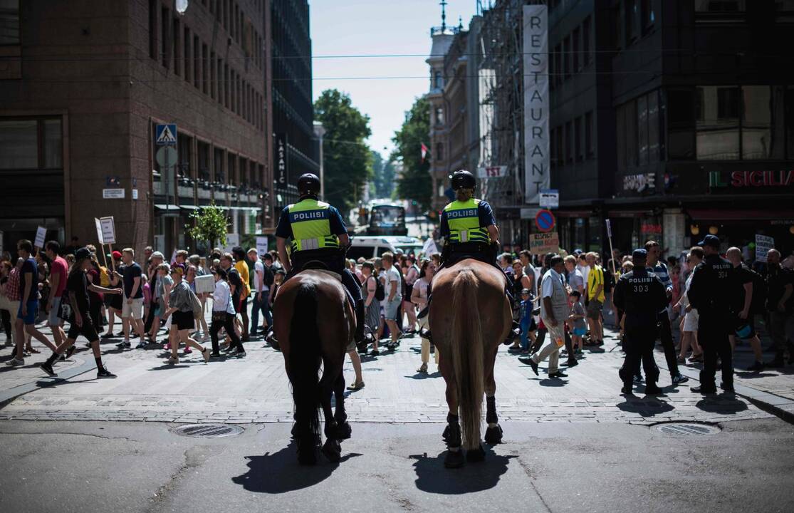 Helsinkyje – protestai prieš D. Trumpą ir V. Putiną