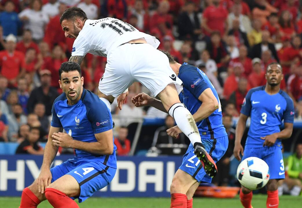 Euro 2016: Prancūzija - Albanija 2:0