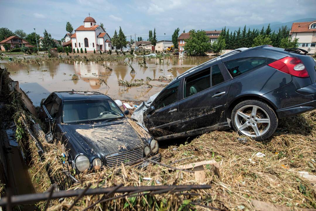 Pražūtingas potvynis Makedonijoje