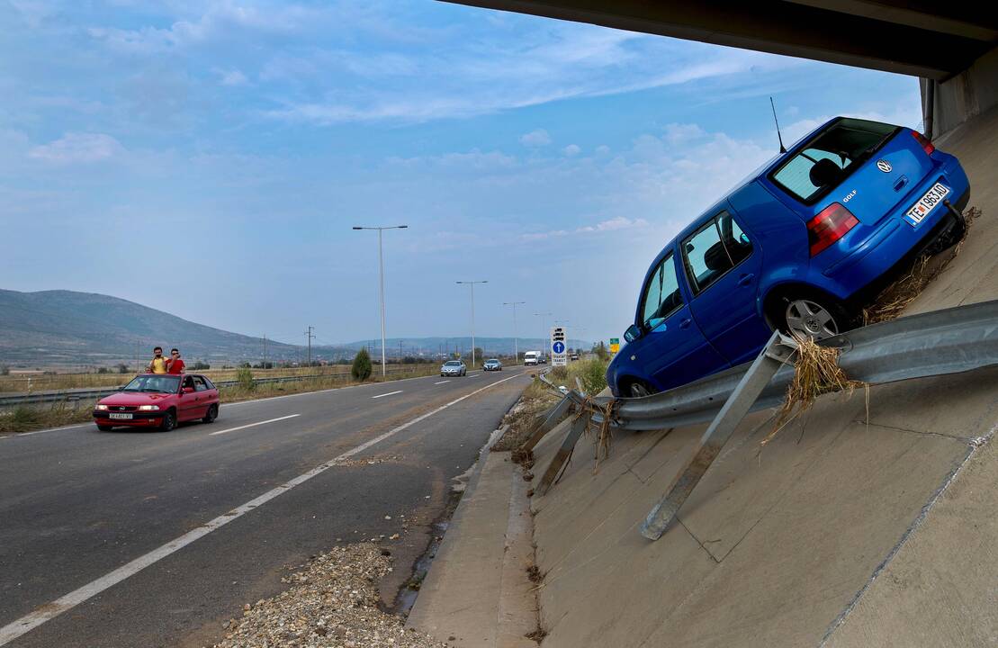 Pražūtingas potvynis Makedonijoje