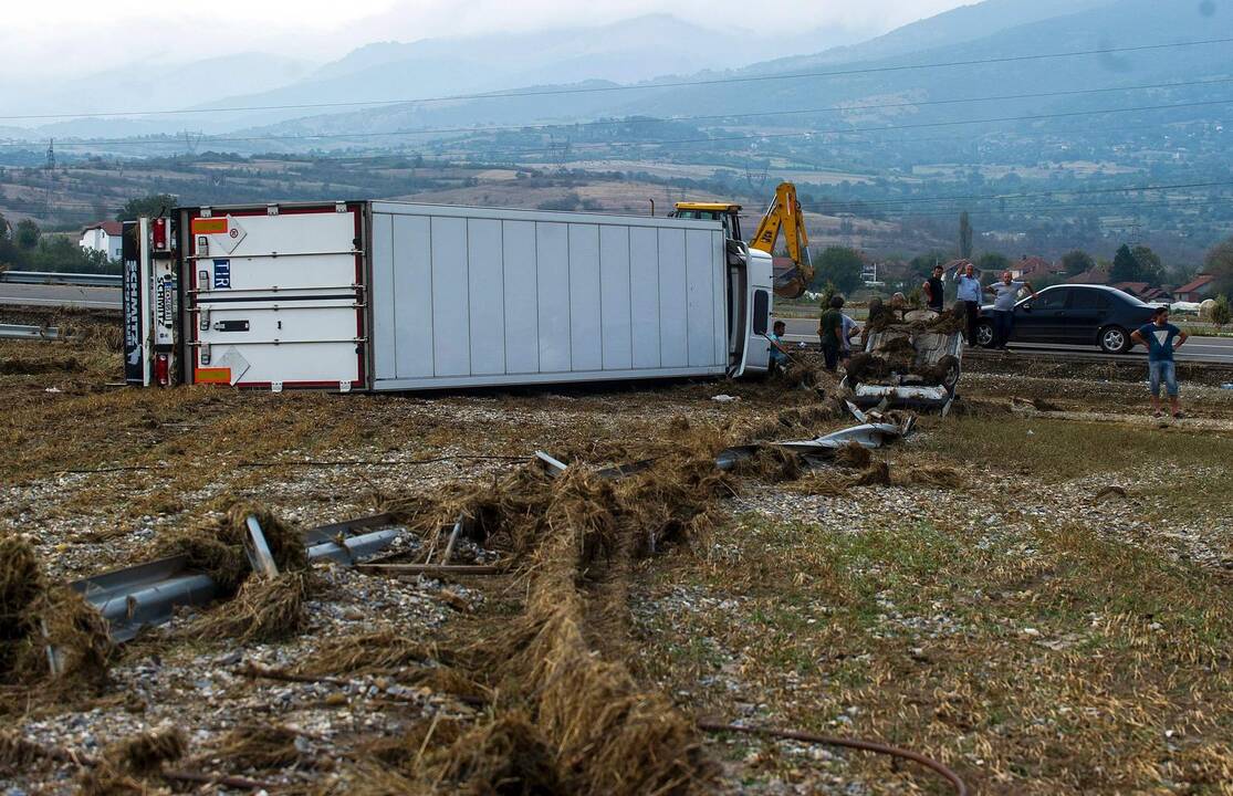 Pražūtingas potvynis Makedonijoje