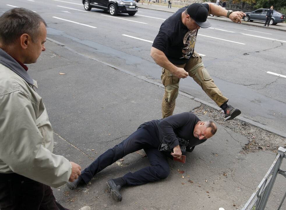 Protestas Kijeve prieš rinkimus Rusijoje