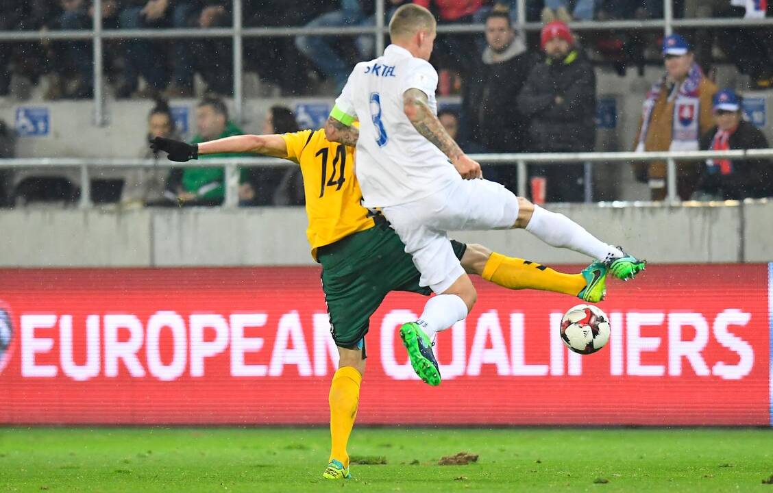 Futbolas: Slovakija - Lietuva 4:0