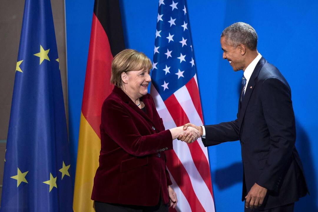 A. Merkel ir B. Obamos susitikimas