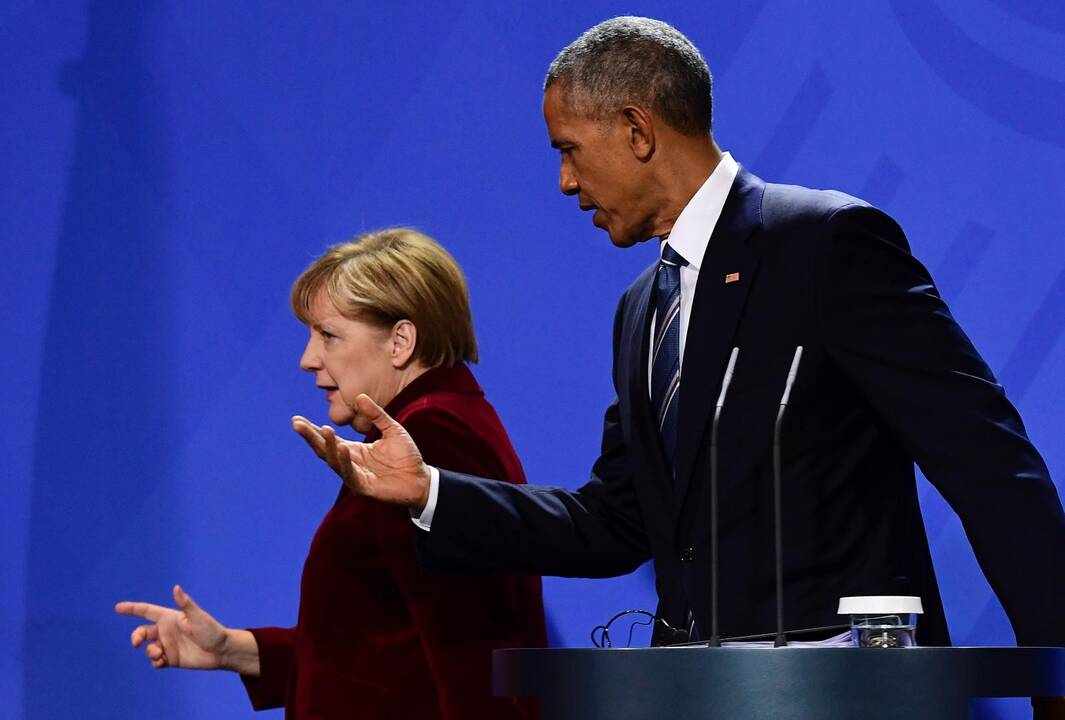 A. Merkel ir B. Obamos susitikimas