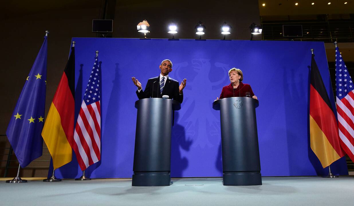 A. Merkel ir B. Obamos susitikimas