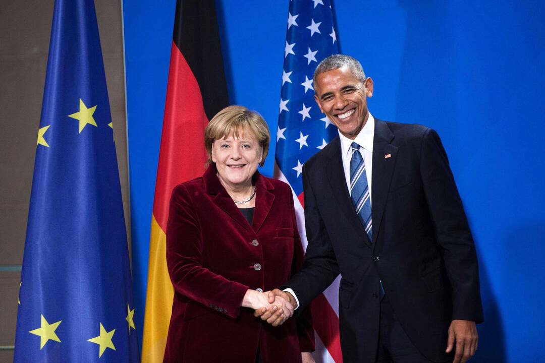 A. Merkel ir B. Obamos susitikimas