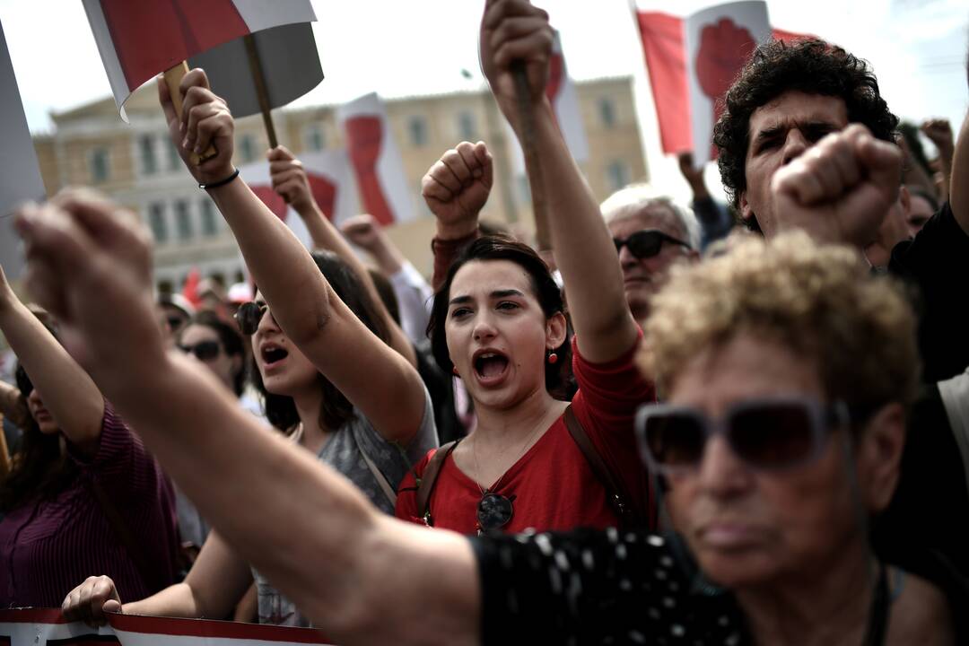 Tarptautinės darbo dienos protestai pasaulyje