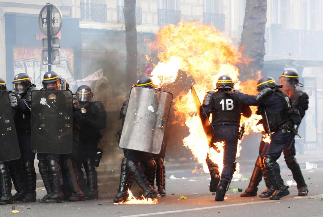 Tarptautinės darbo dienos protestai pasaulyje