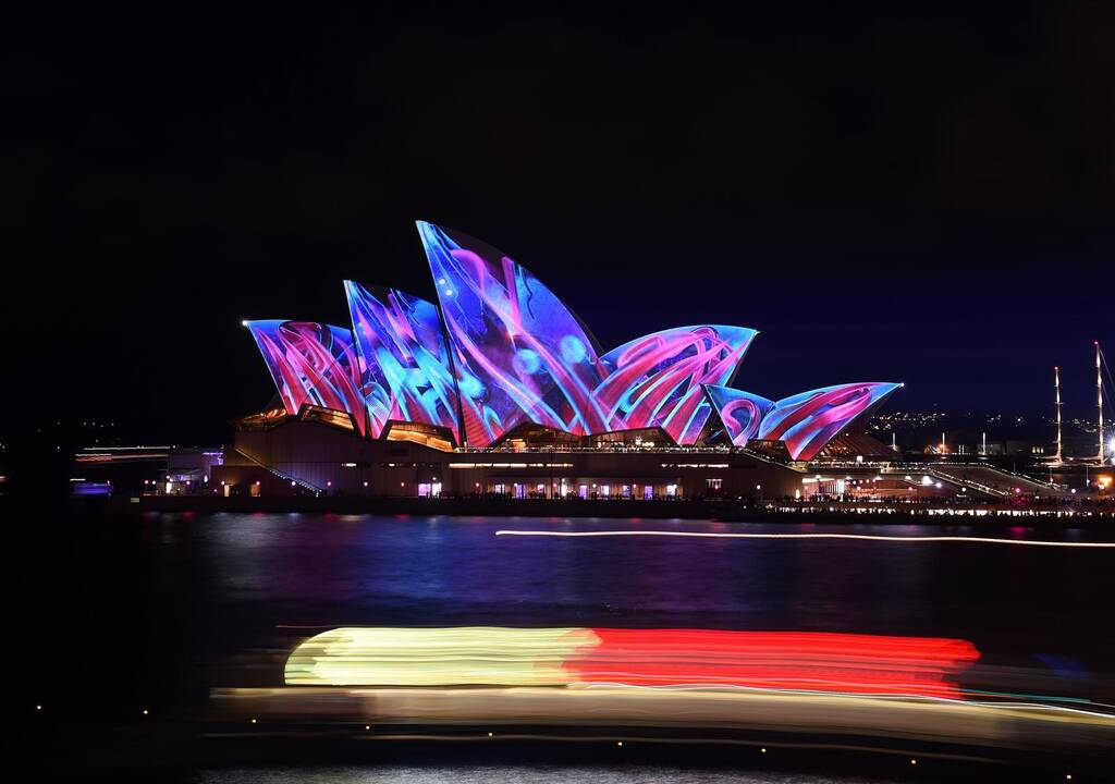 Kerintis šviesų festivalis Australijoje