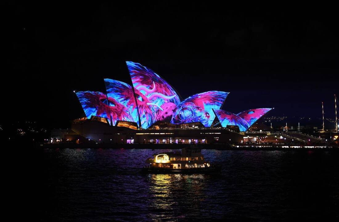 Kerintis šviesų festivalis Australijoje