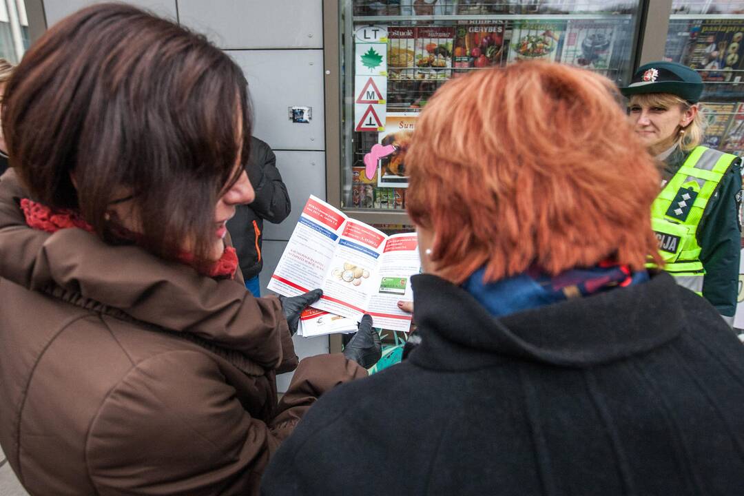 Policijos akcija ruošiantis euro įvedimui