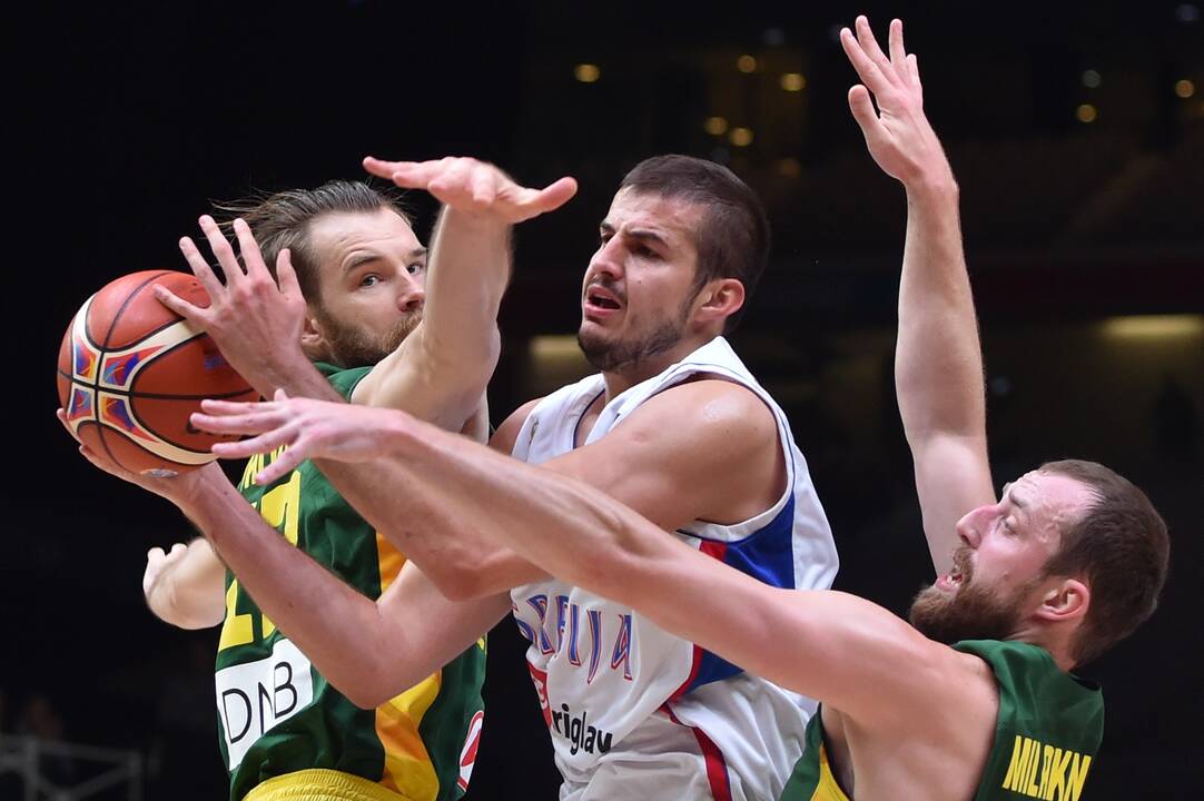 Europos čempionato pusfinalis: Lietuva - Serbija 67:64