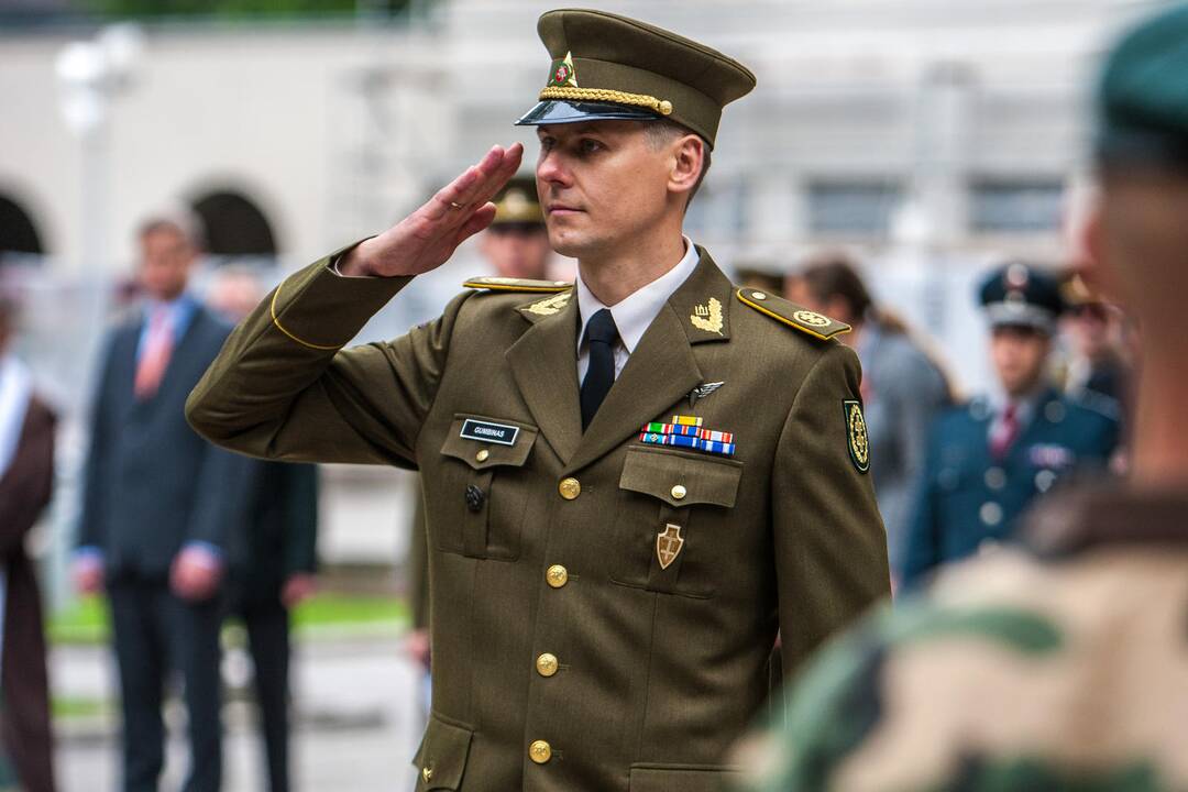 Šaulių sąjungos vado pasikeitimo ceremonija