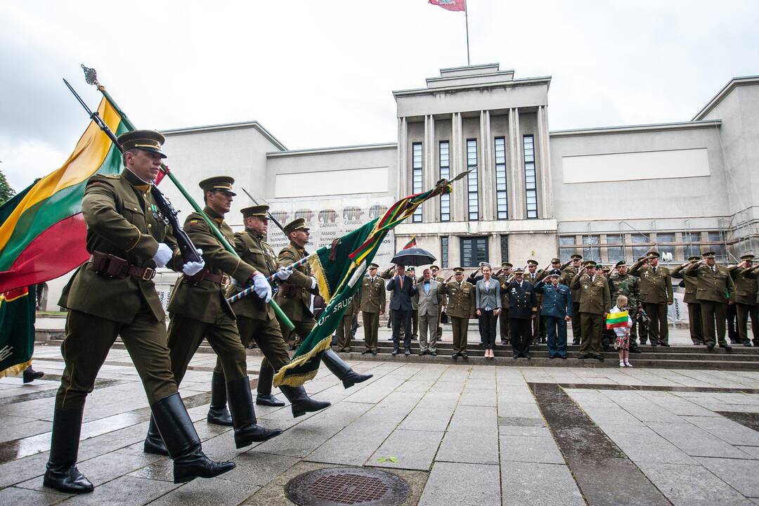 Šaulių sąjungos vado pasikeitimo ceremonija