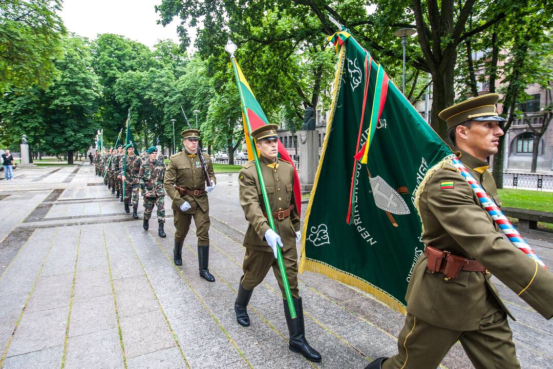 Šaulių sąjungos vado pasikeitimo ceremonija