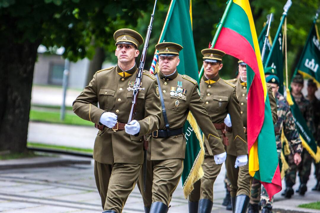 Šaulių sąjungos vado pasikeitimo ceremonija