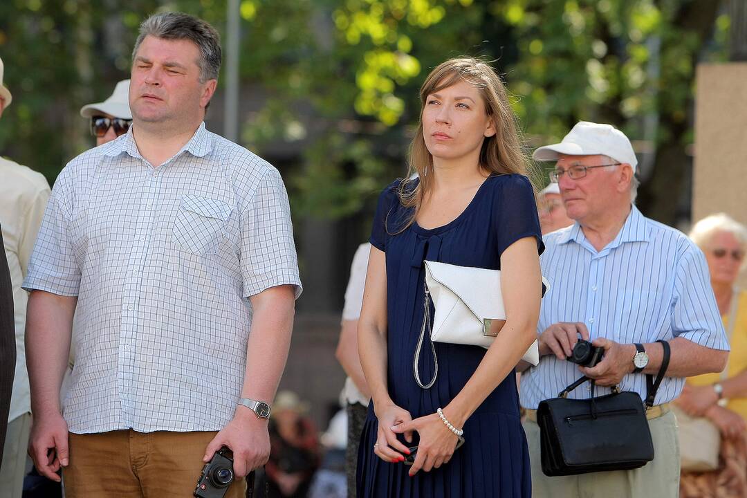 Kaune paminėta Juodojo kaspino diena ir 26-osios Baltijos kelio metinės.
