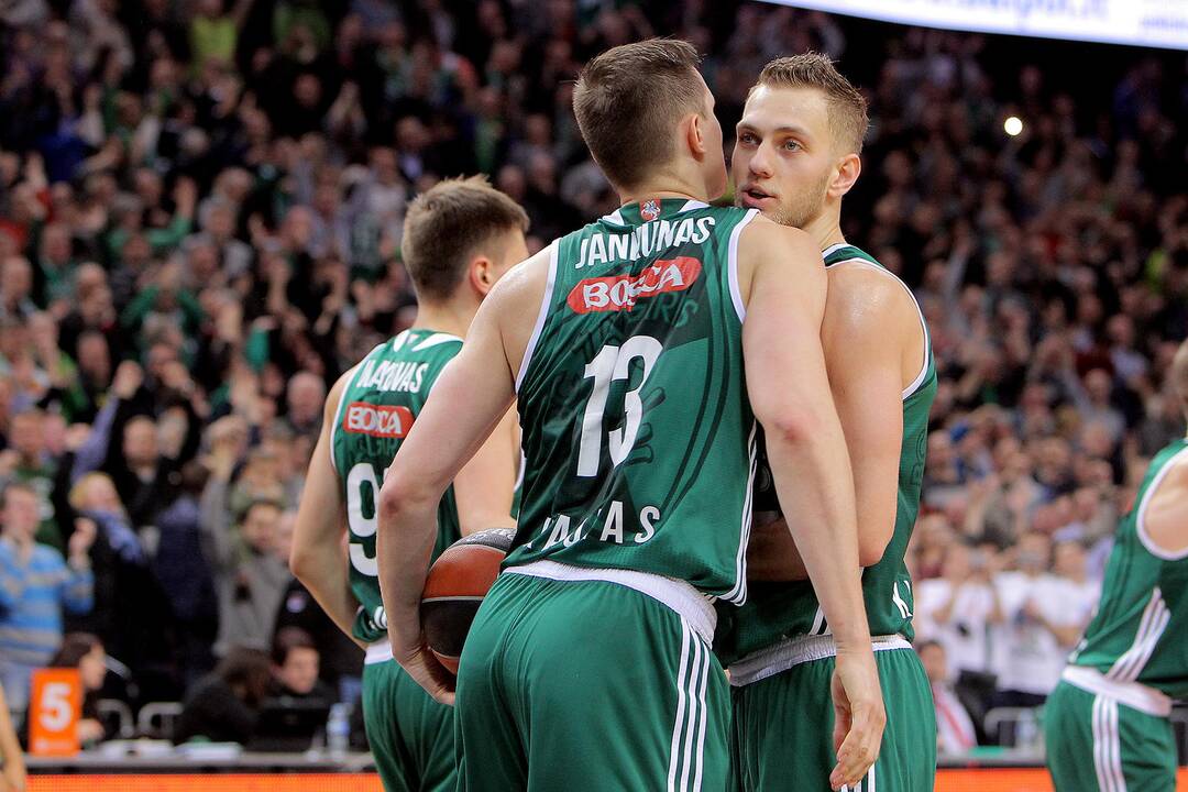 Eurolygos TOP-16 rungtynėse Kauno „Žalgiris“ 75:73 įveikė Bambergo „Brose Basket“ (Vokietija).