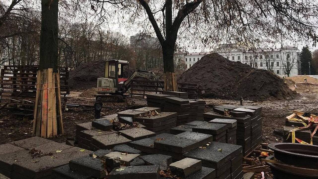 Įpusėjo pirmasis Lukiškių aištės tvarkymo etapas