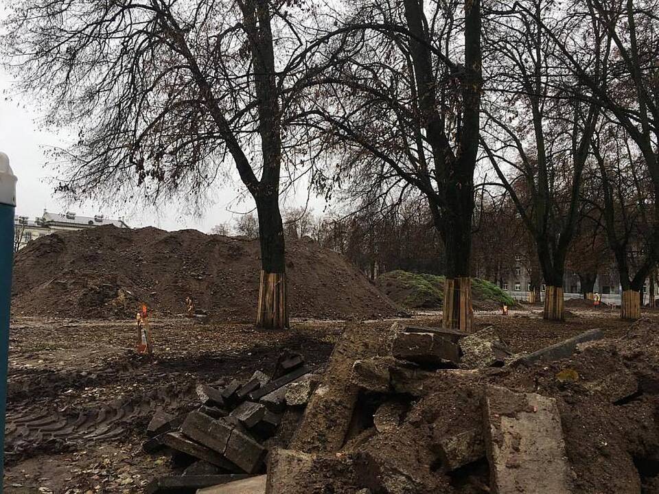 Įpusėjo pirmasis Lukiškių aištės tvarkymo etapas