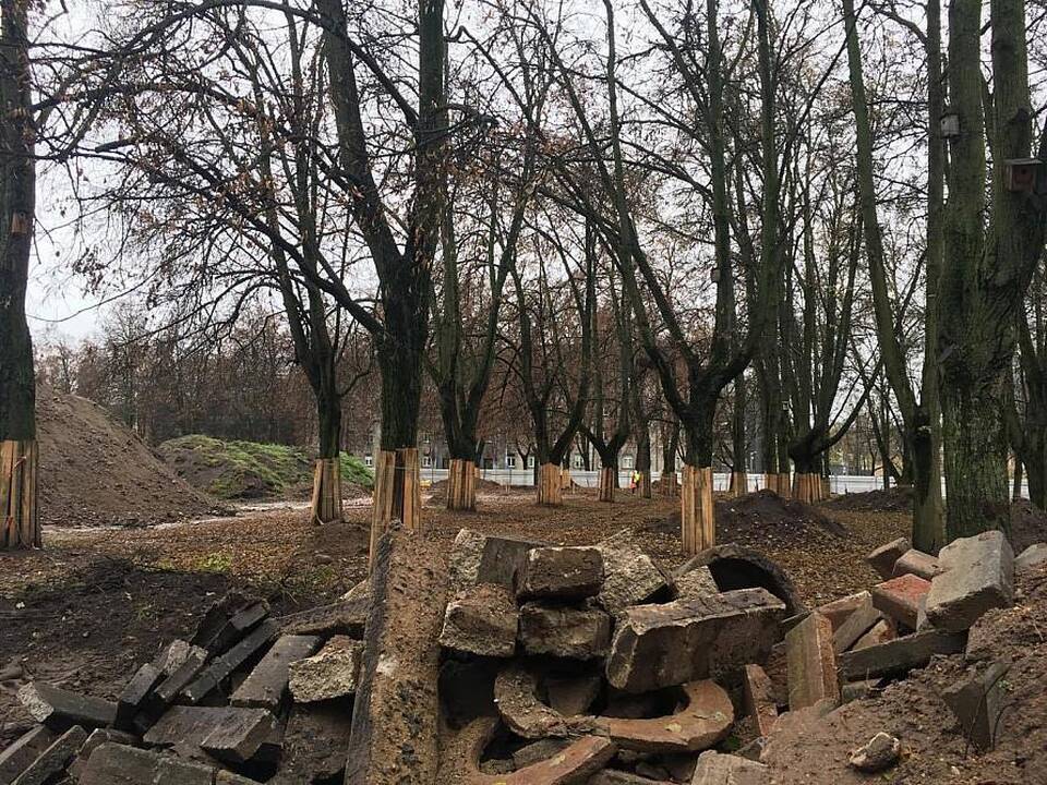 Įpusėjo pirmasis Lukiškių aištės tvarkymo etapas