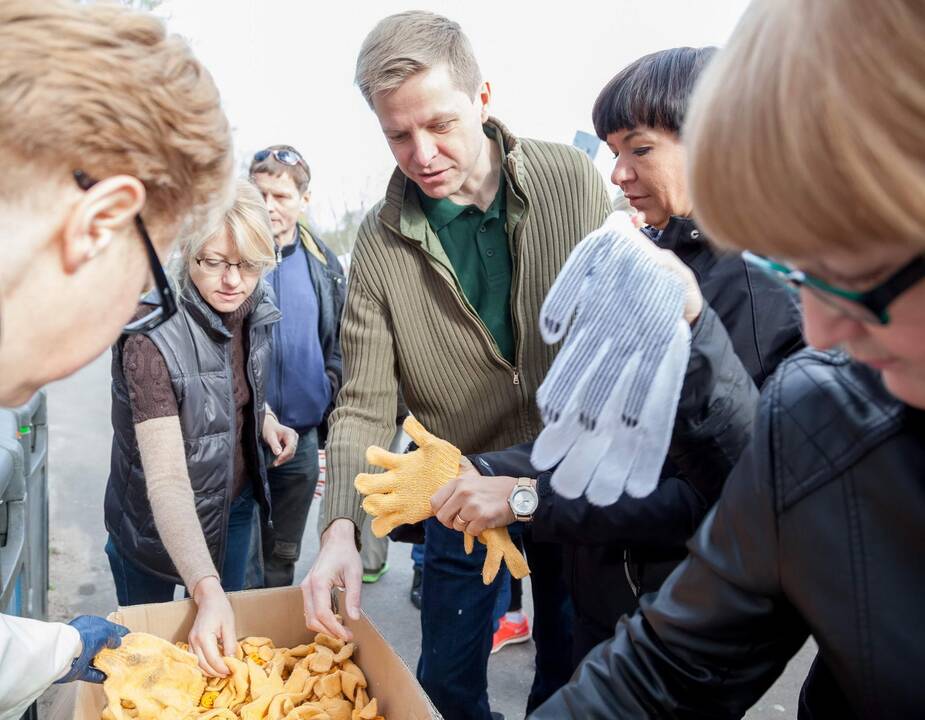 Vilniaus meras dalyvavo akcijoje "Darom"