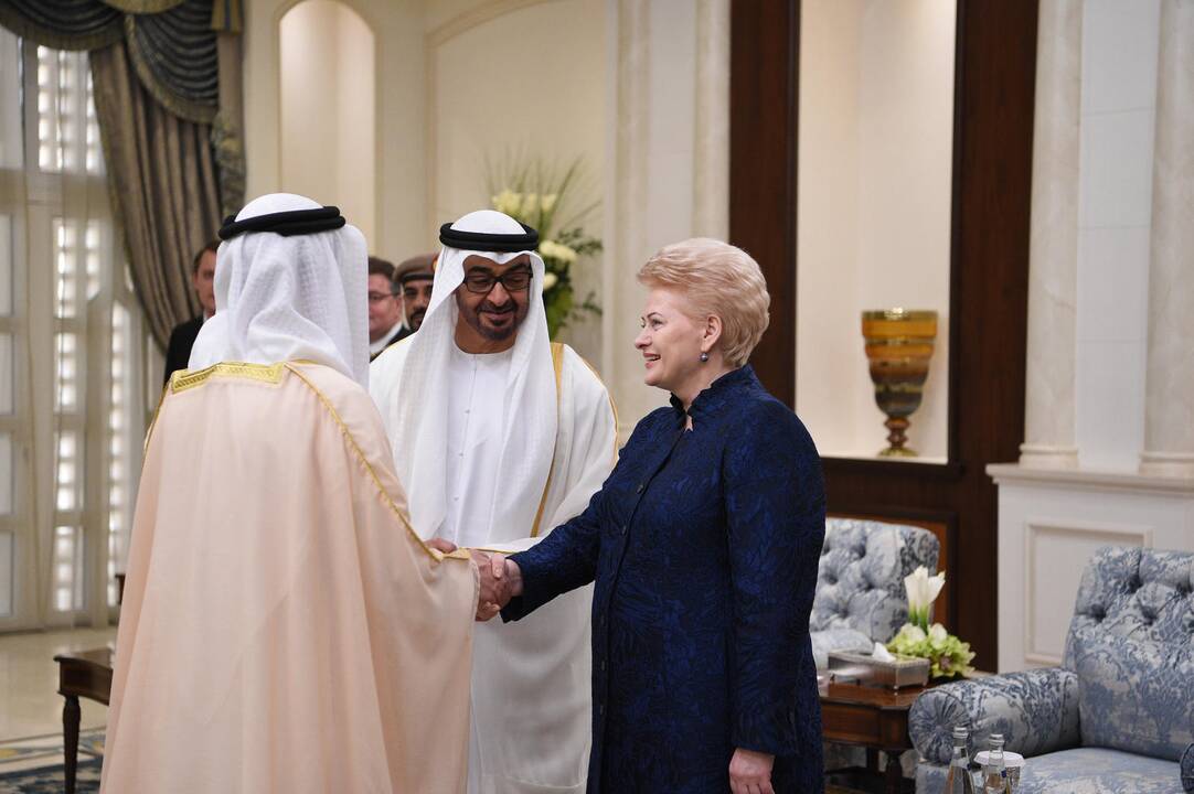 D. Grybauskaitė vieši Jungtiniuose Arabų Emyratuose