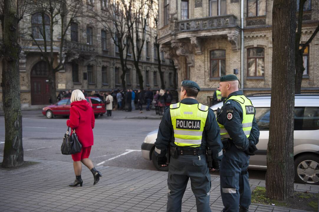 Žurnalistų protestas prie STT