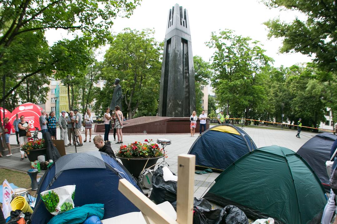 Tęsiasi protestas prieš naująjį Darbo kodeksą