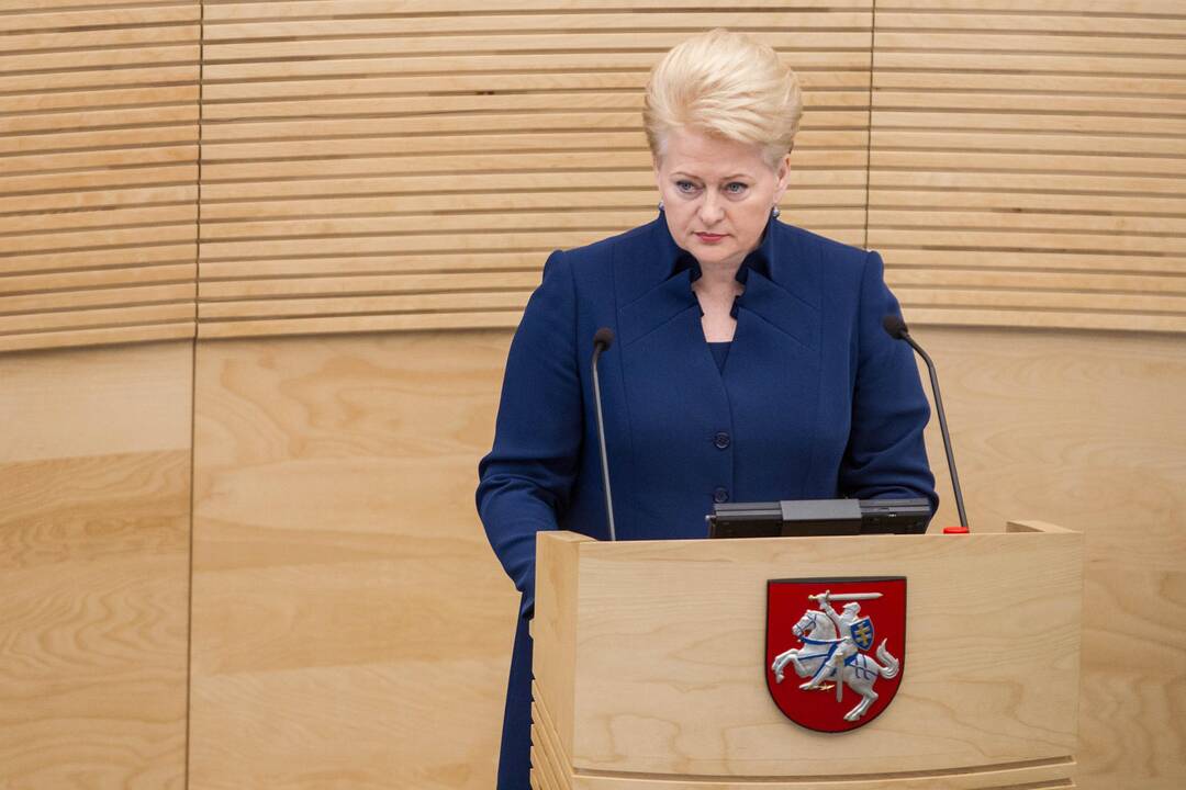 Prezidentės D. Grybauskaitės metinis pranešimas Seime