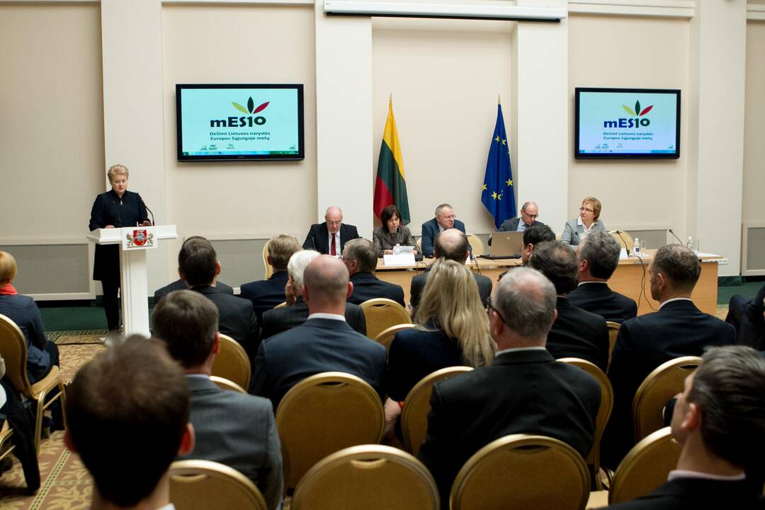 Prezidentūroje surengta konferencija „Dešimt narystės Europos Sąjungoje metų"