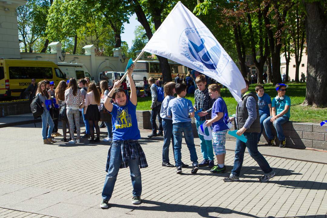 Vilniuje surengta akcija „Padovanok savo šypseną Europai“