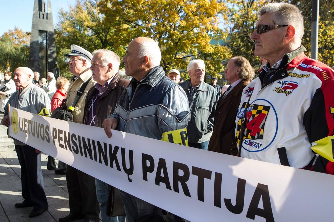 Pensininkų partijos mitingas