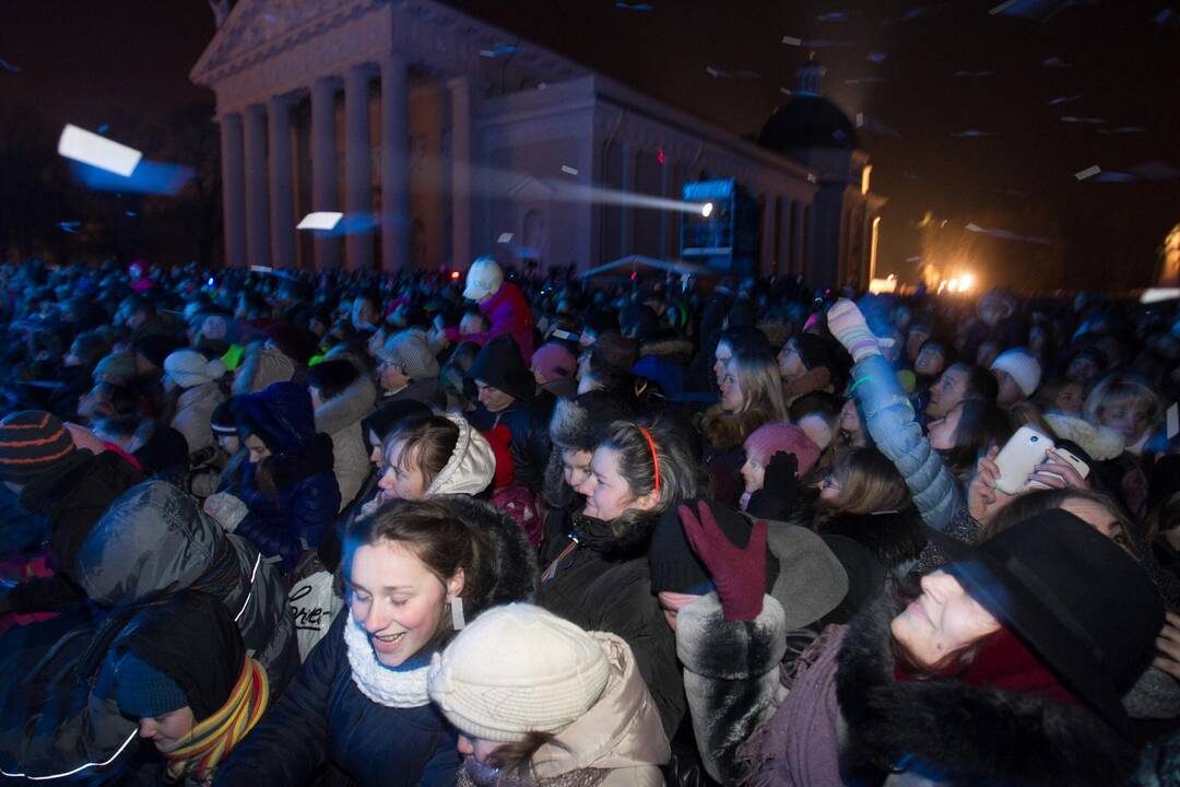 Kalėdų eglės įžiebimas Vilniuje