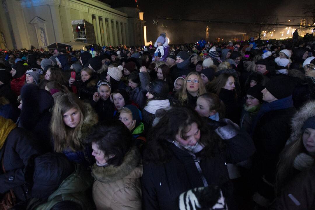 Kalėdų eglės įžiebimas Vilniuje