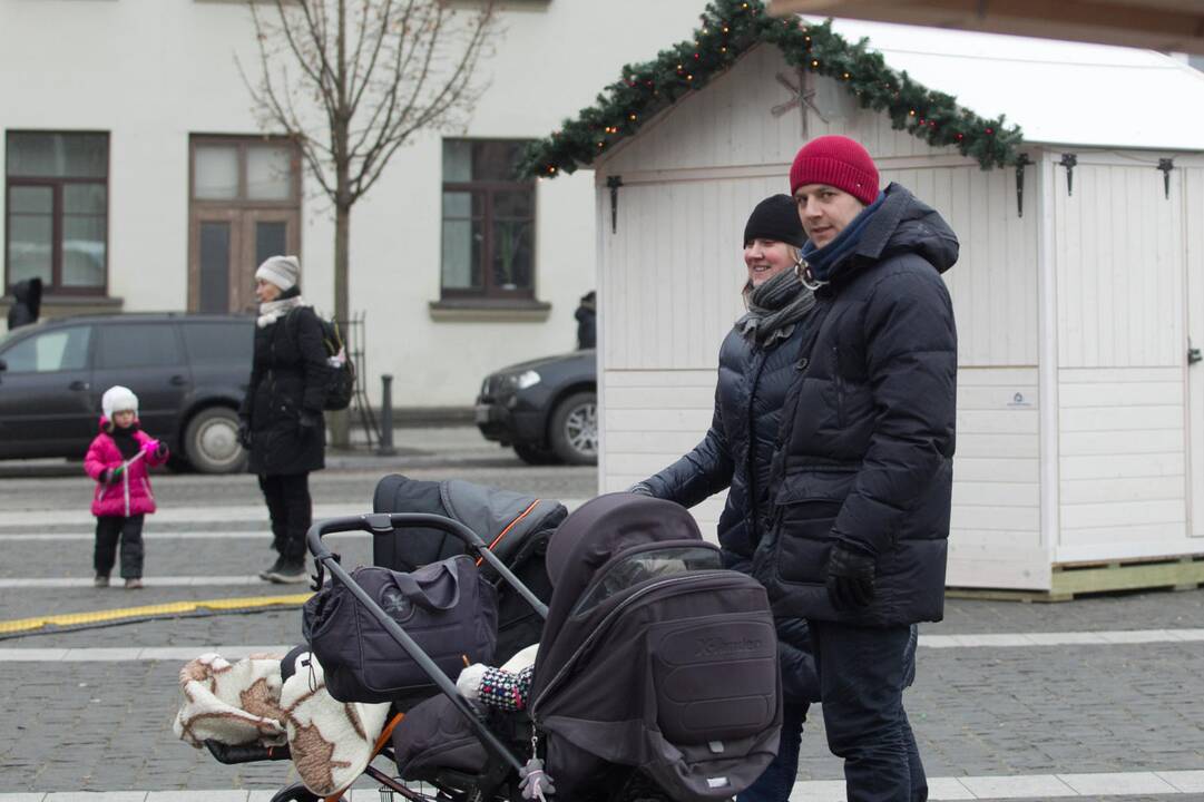 Kalėdinis miestelis sostinės Rotušės aikštėje