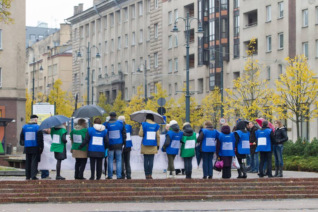 Profesinių sąjungų piketas