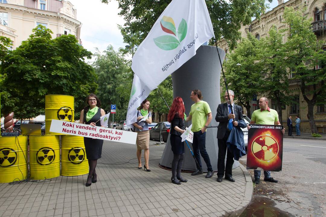 Konservatorių protesto akcija prieš Astravo AE