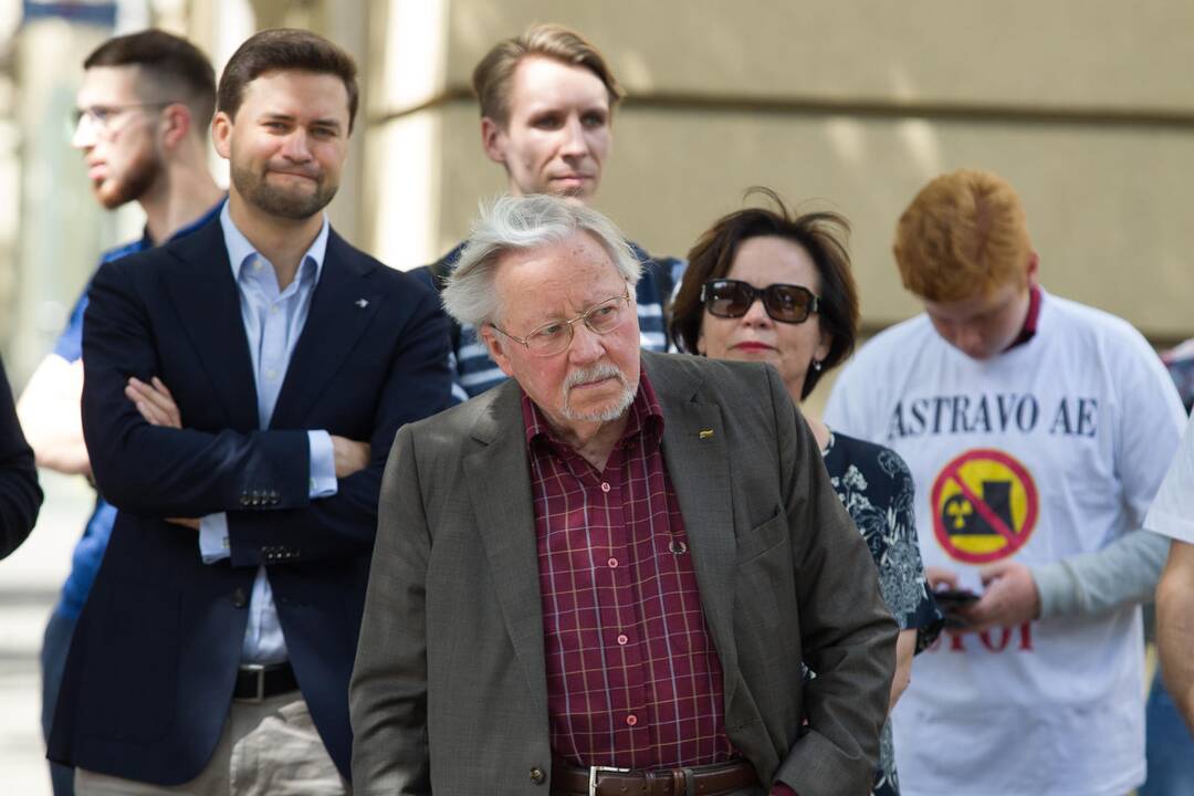 Konservatorių protesto akcija prieš Astravo AE