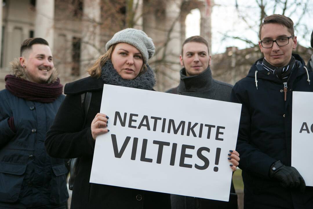 Protestas prieš pagalbinio apvaisinimo įstatymo pataisas