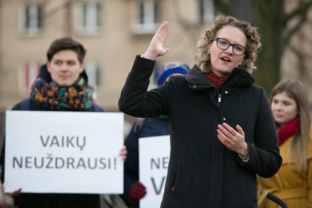 Protestas prieš pagalbinio apvaisinimo įstatymo pataisas