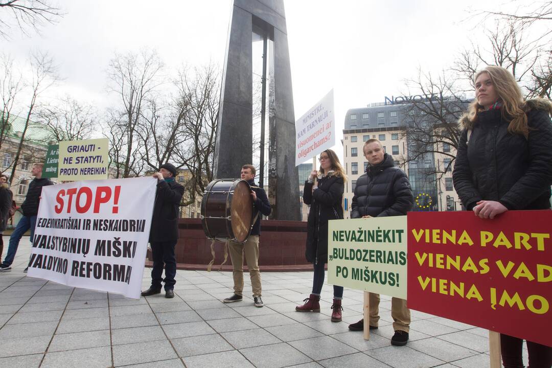 Protestas prieš miškų valdymo reformą