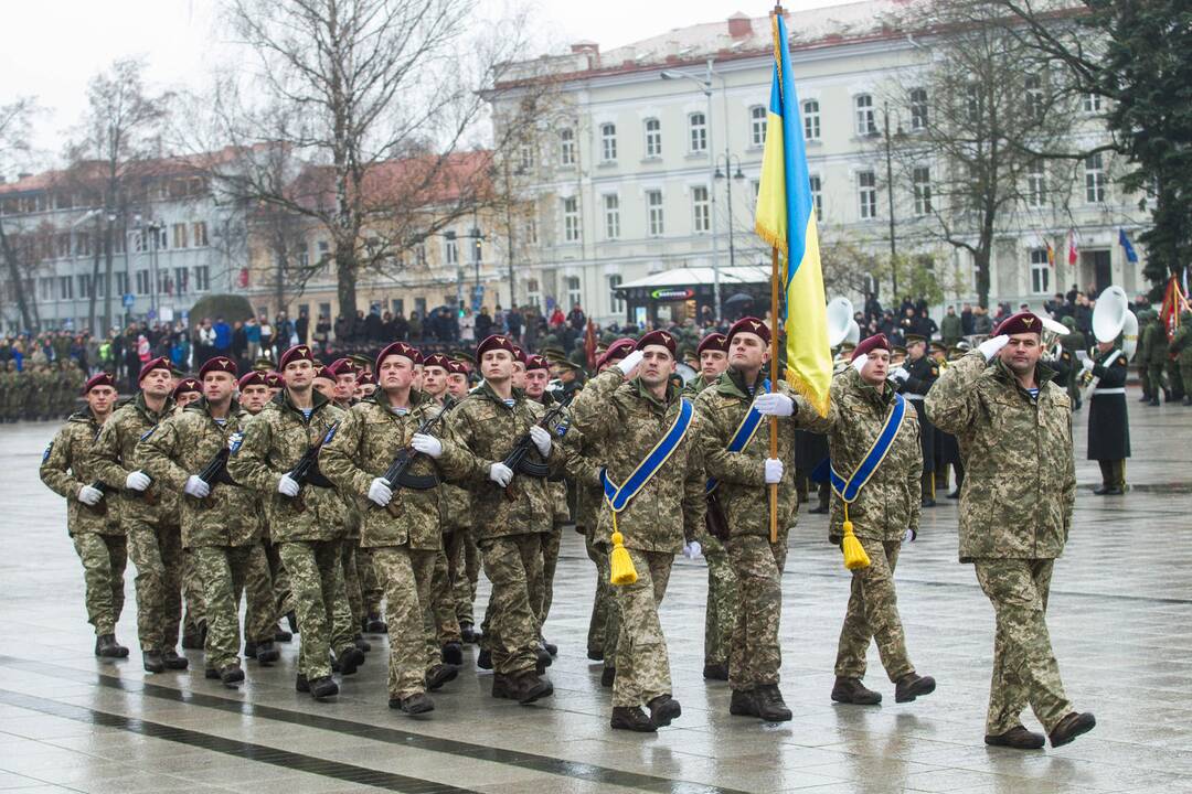 Iškilminga kariuomenės dienos rikiuotė Vilniuje