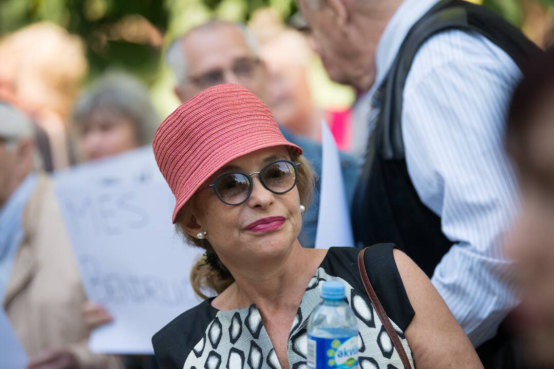 Žydai surengė protesto akciją