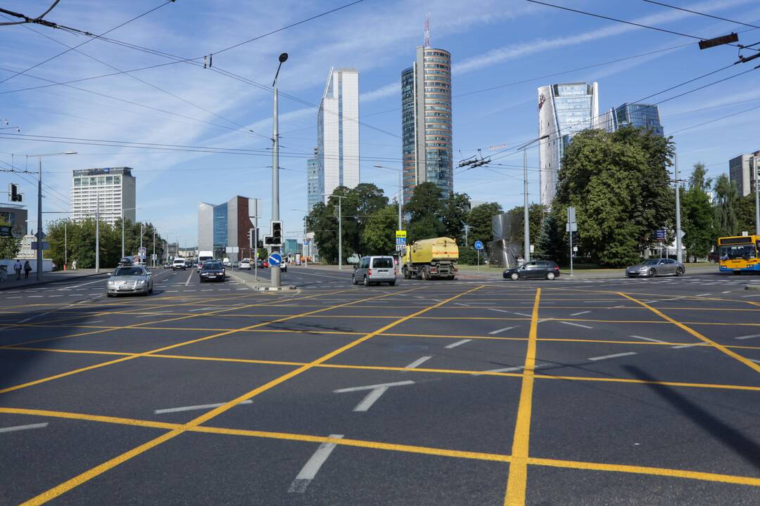 Naujas sankryžų ženklinimas sostinėje