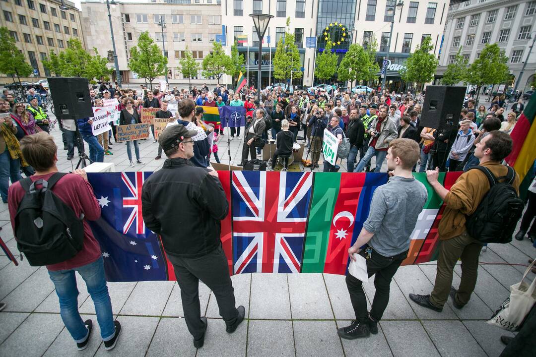 Nepritariančių šauktinių kariuomenės grąžinimui protestas