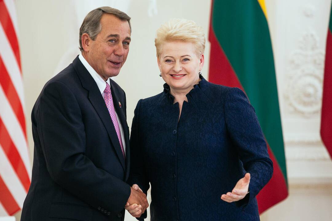 D. Grybauskaitė susitiko su J. Boehneriu